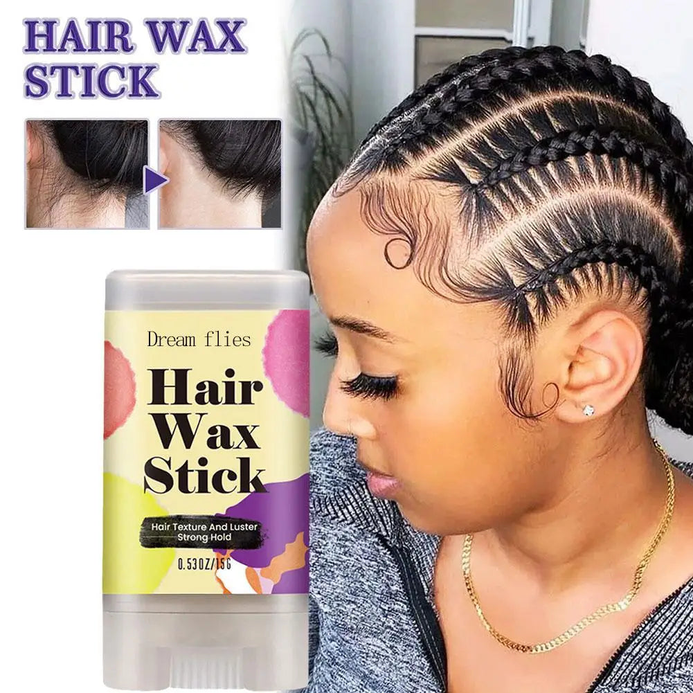 15g Portable Hair Wax Stick Hair Styling Wax Stick Hair Molding Stick Non-greasy Hair Wax For Edge Curly Hair Frizz Hair