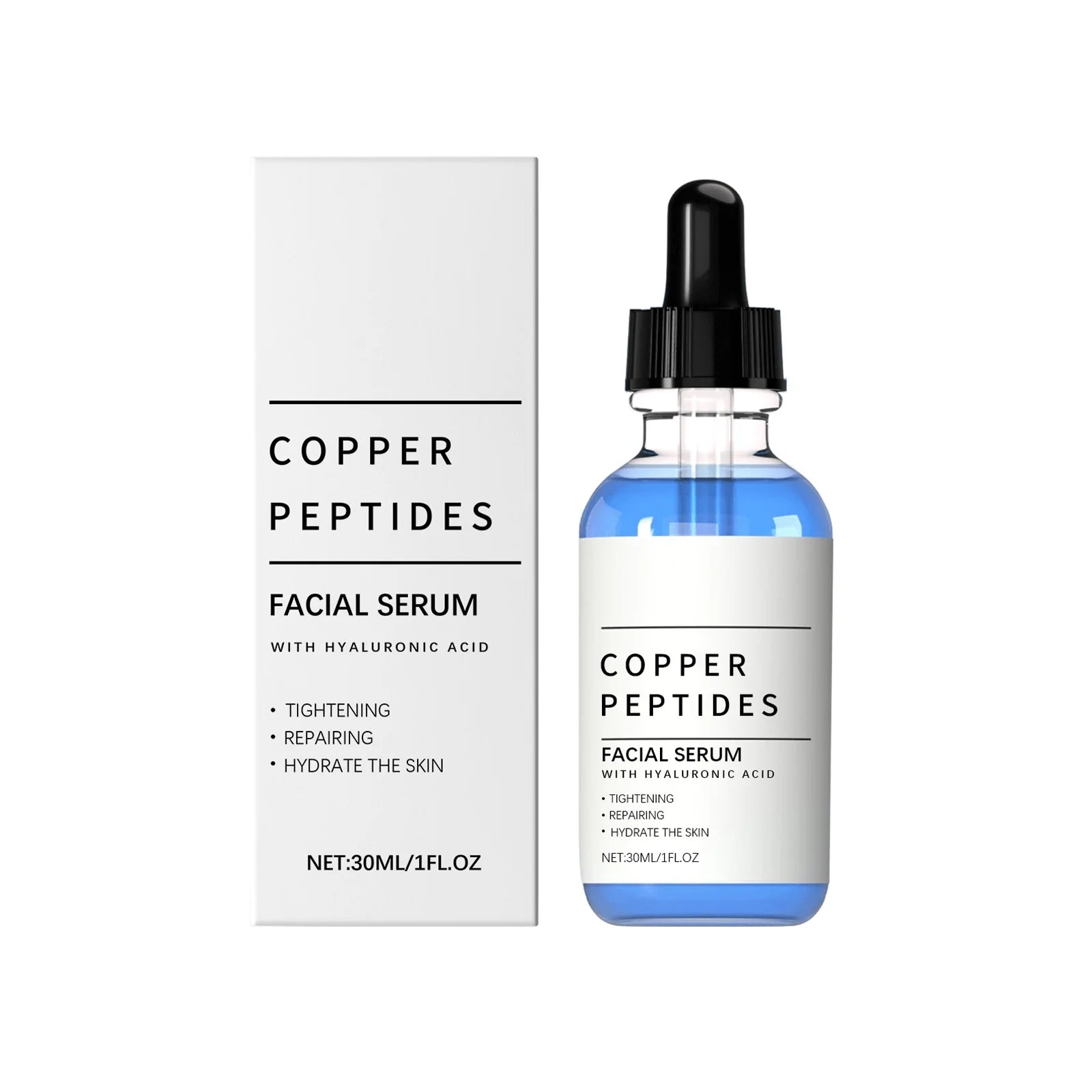 Hyaluronic Acid Moisturizing Facial Serum Hydrating Glow Boosting Face Care Essence for Dry Skin Nourishing Brighten Skincare