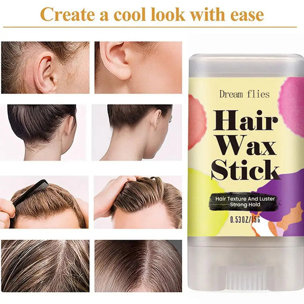 15g Portable Hair Wax Stick Hair Styling Wax Stick Hair Molding Stick Non-greasy Hair Wax For Edge Curly Hair Frizz Hair