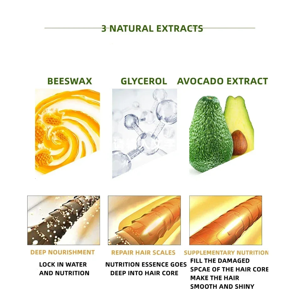 Waterproof Long-Lasting Hair Wax Stick Portable Finishing Touch-Up Styling Tool for Broken Hair Haircare Accessory