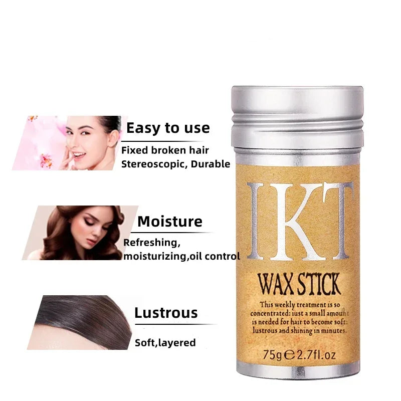 Waterproof Long-Lasting Hair Wax Stick Portable Finishing Touch-Up Styling Tool for Broken Hair Haircare Accessory
