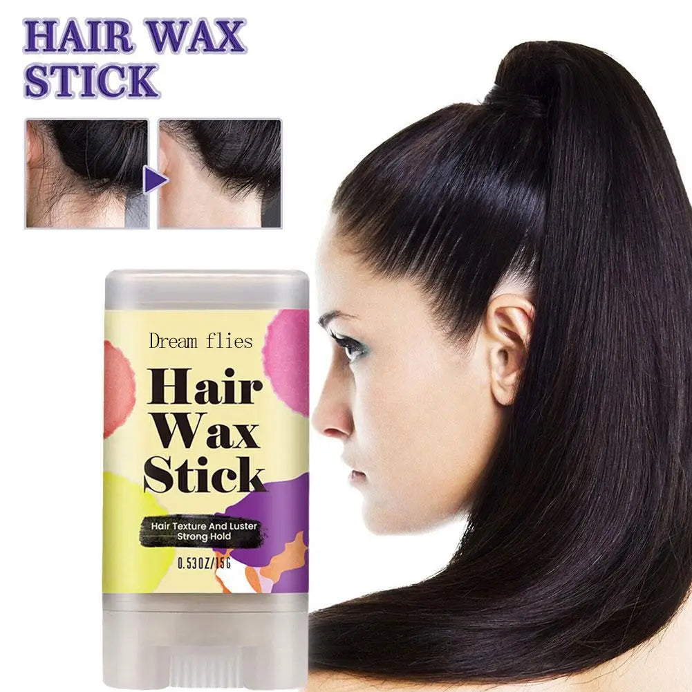 15g Portable Hair Wax Stick Hair Styling Wax Stick Hair Molding Stick Non-greasy Hair Wax For Edge Curly Hair Frizz Hair
