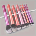 8pcs Pro Easy to Clean, Makeup Brush Set - Soft, Premium Synthetic Hair, Cruelty-Free, Foundation, Blush, Eyeshadow