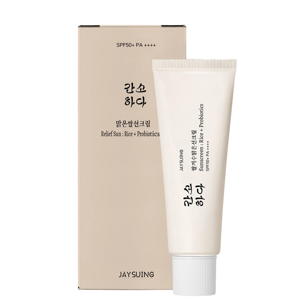 Spf50+ Moisturizing Rice Probiotic Sunscreen Skin Protection Refreshing Makeup Sunscreen Cream UV Resistance Facial Sunscreen
