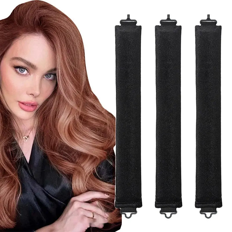 Heatless Hair Curlers Curling Rod Headband No Heat Hair Rollers Lazy Curls with Hook Sleeping Soft Flexi Rod Hair Styling Tools