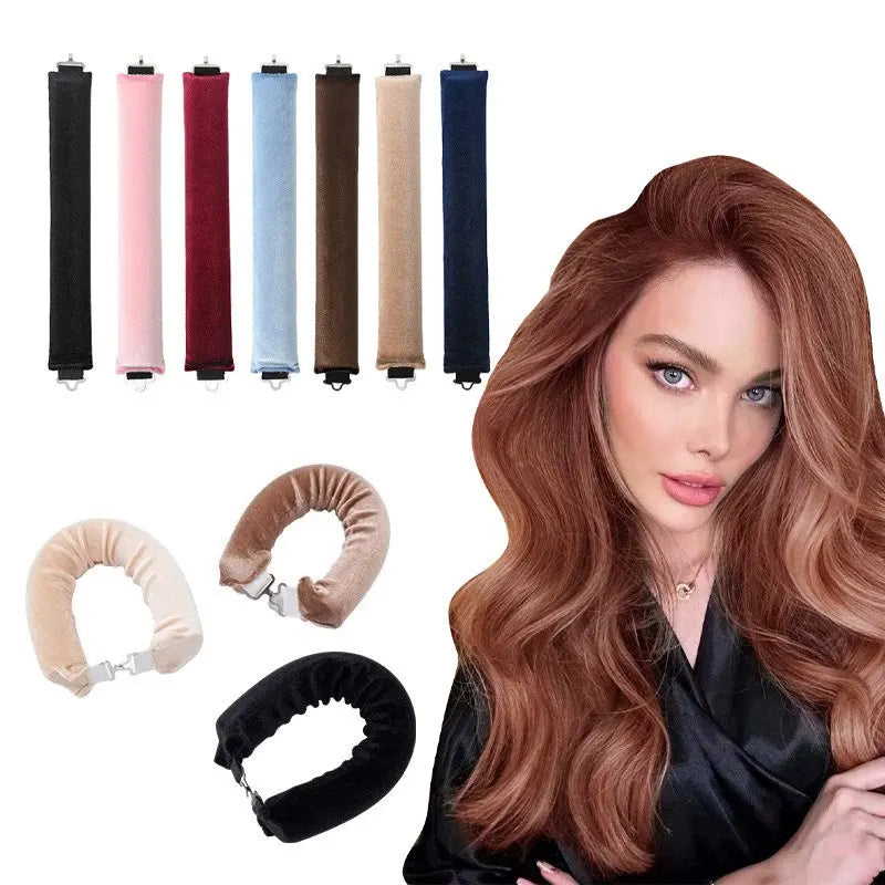 Heatless Hair Curlers Curling Rod Headband No Heat Hair Rollers Lazy Curls with Hook Sleeping Soft Flexi Rod Hair Styling Tools