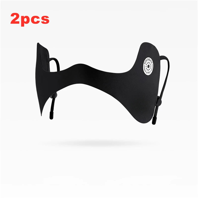 1/2pcsSummer Ice Silk Mask Sunscreen Face Scarf Solid Color Sunscreen Eye Patches UV Protection Sunscreen Veil Face Cover Riding