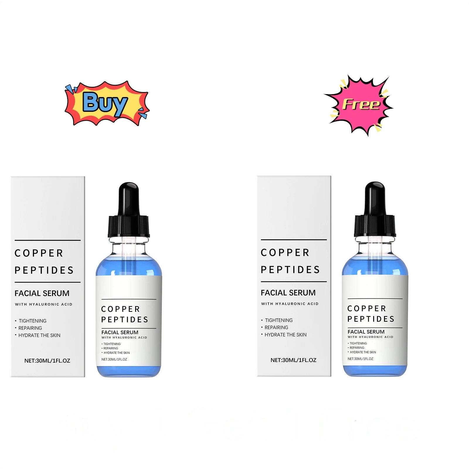 Hyaluronic Acid Moisturizing Facial Serum Hydrating Glow Boosting Face Care Essence for Dry Skin Nourishing Brighten Skincare