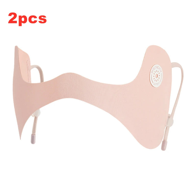 1/2pcsSummer Ice Silk Mask Sunscreen Face Scarf Solid Color Sunscreen Eye Patches UV Protection Sunscreen Veil Face Cover Riding