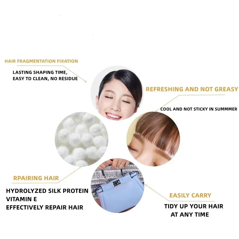 Waterproof Long-Lasting Hair Wax Stick Portable Finishing Touch-Up Styling Tool for Broken Hair Haircare Accessory